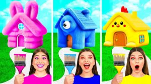 Домики Одного Цвета Челлендж | Смешные Моменты от GoFun Challenge