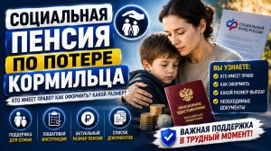 Социальная пенсия по потере кормильца