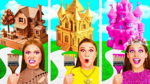 Домики Одного Цвета Бедная vs Богатая vs Ультра Богатая | Война Пранков от GoFun Challenge