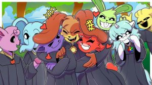 Выпускной для пушистиков: Котенок и собачка | Обсессия AU | Poppy Playtime Глава 4┃Комикс Дуб