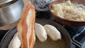 ГОТОВИМ НА ЛЕТНЕЙ КУХНЕ, МУЖ ЗАХОТЕЛ ЛЕПЁШКИ, ПИРОЖКИ.