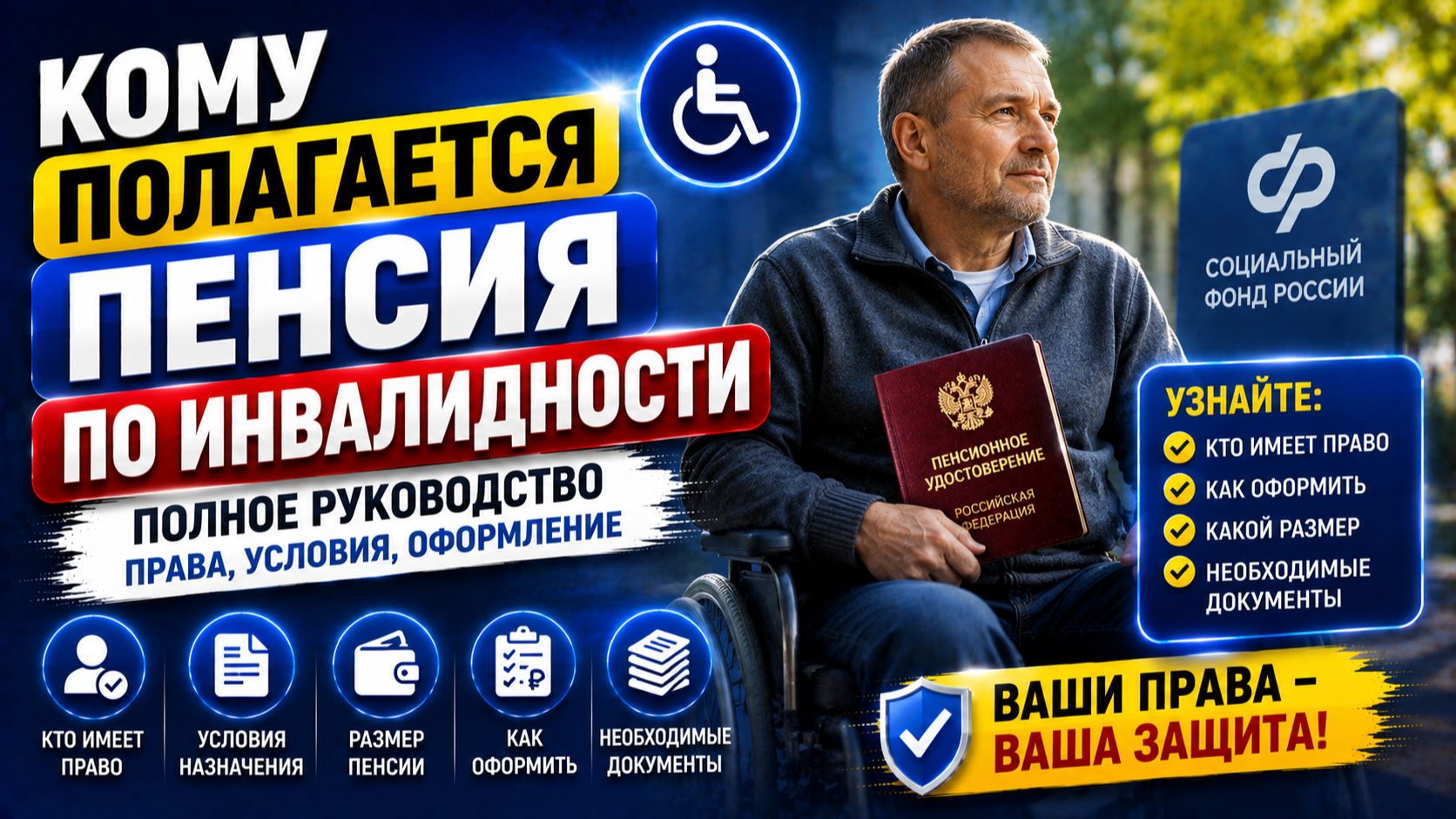 Пенсия по инвалидности 1 2 3 группа