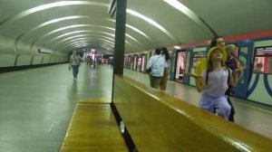 Станция метро Коньково интерьер, пассажиры, поезда Москва Фрагмент 6