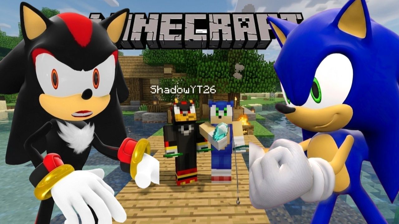 Соник и Шедоу Играют в Minecraft
