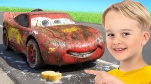 МЫ НАШЛИ РЖАВЫЙ МОЛНИЯ МАККУИН В ЛЕСУ! Реставрация до идеала 😱🔥