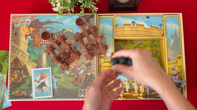 Распаковка настольная игра «Замки и катапульты»