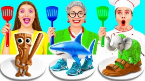 Кулинарный Челлендж: Я против Бабушки | Сумасшедшие Кулинарные Идеи от GoFun Challenge