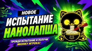 НОВОЕ ИСПЫТАНИЕ «НАНОЛАПША «