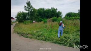 Влог Поехали мы немного подкосить травку возле моста Алтайский край 16 Июля 2026