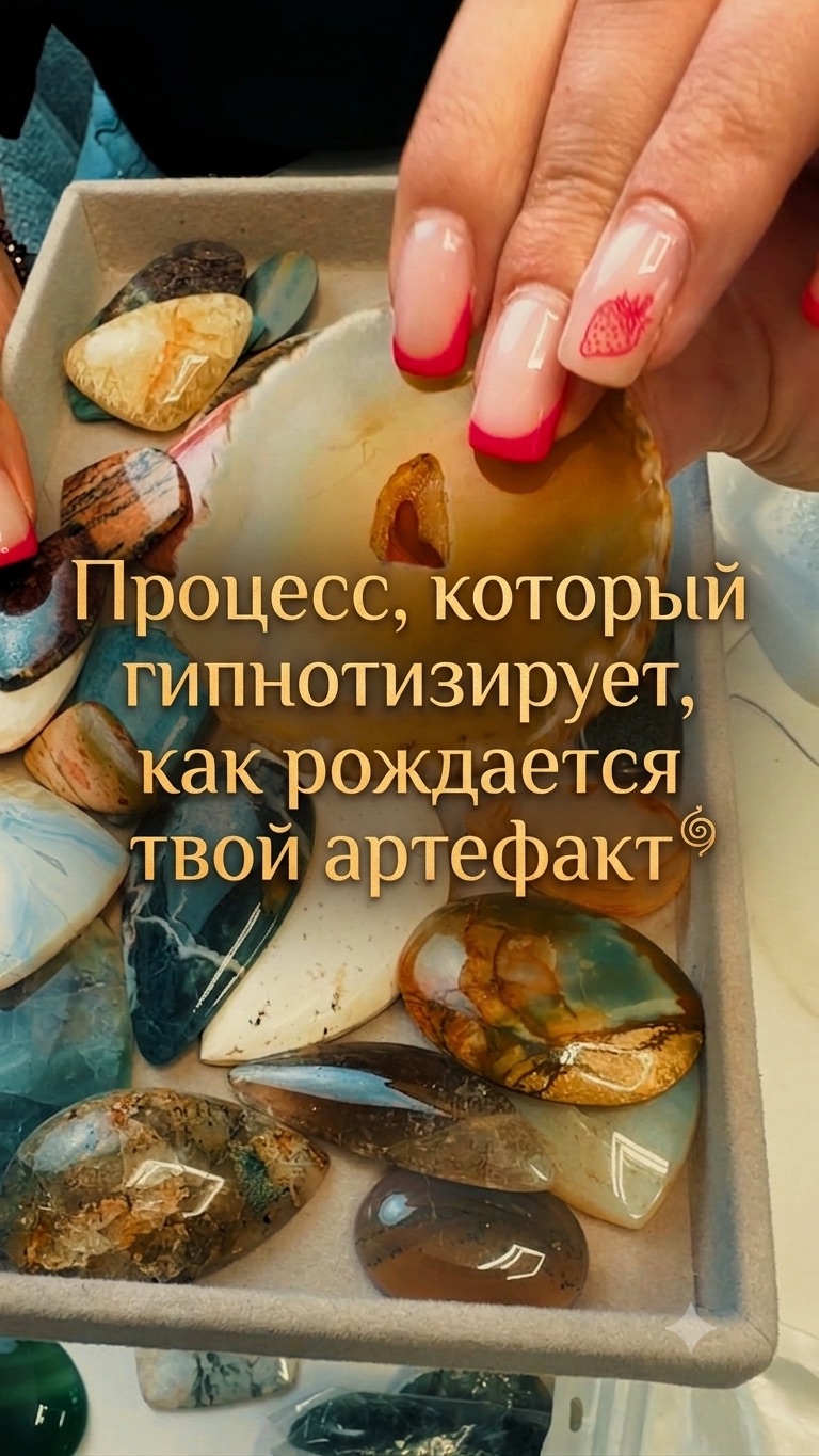 Процесс, который гипнотизирует. Как рождается твой артефакт из натуральных камней.