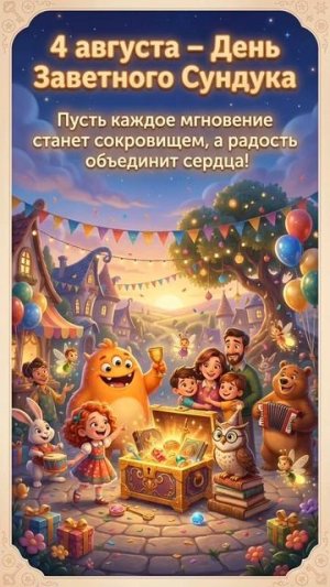 4 августа Открытки на праздники, инструкция как сделать в тгк @veroni4kapromt🔥