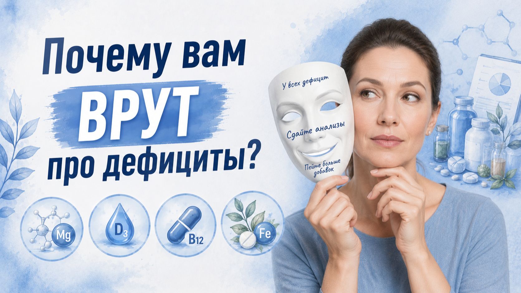 Почему вам врут про дефициты и что на самом деле показывают анализы?