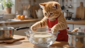 Котики - кулинары
