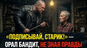 «ЗЕМЛЯ НЕ ПРОДАЕТСЯ!» — СКАЗАЛ СТАРИК БАНДИТАМ, ПРЕЖДЕ ЧЕМ ЗАМАНИТЬ ИХ В БУНКЕР И ПРЕВРАТИТЬ В НАВОЗ