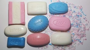 ASMR soap cutting 🤍💙💕 Резка мыла 🔪