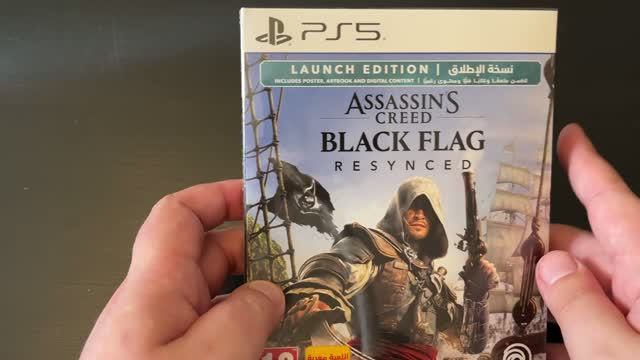 Распаковка Assassin's Creed Black Flag Resynced PS5