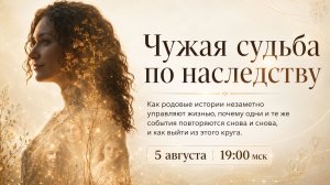 Открытый вебинар «Чужая судьба по наследству»