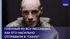 Пленный из ВСУ рассказал, как его насильно отправили в «Скалу»