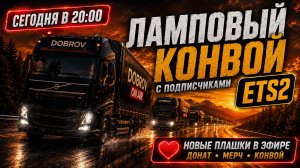 ТИХИЙ КОНВОЙ — ГРОМКАЯ КОМПАНИЯ 🚛 | ETS2 LIVE