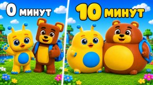 😳КАК МЕНЯЛИСЬ ТОЛСТЫЕ ШИКА И БААРЕН СУПЕР МИШКА В SUPER BEAR ADVENTURE