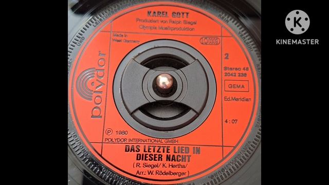 Karel Gott - Das Letzte Lied In Dieser Nacht (Vinyl, Polydor, Germany, 45 Rpm, 1980)