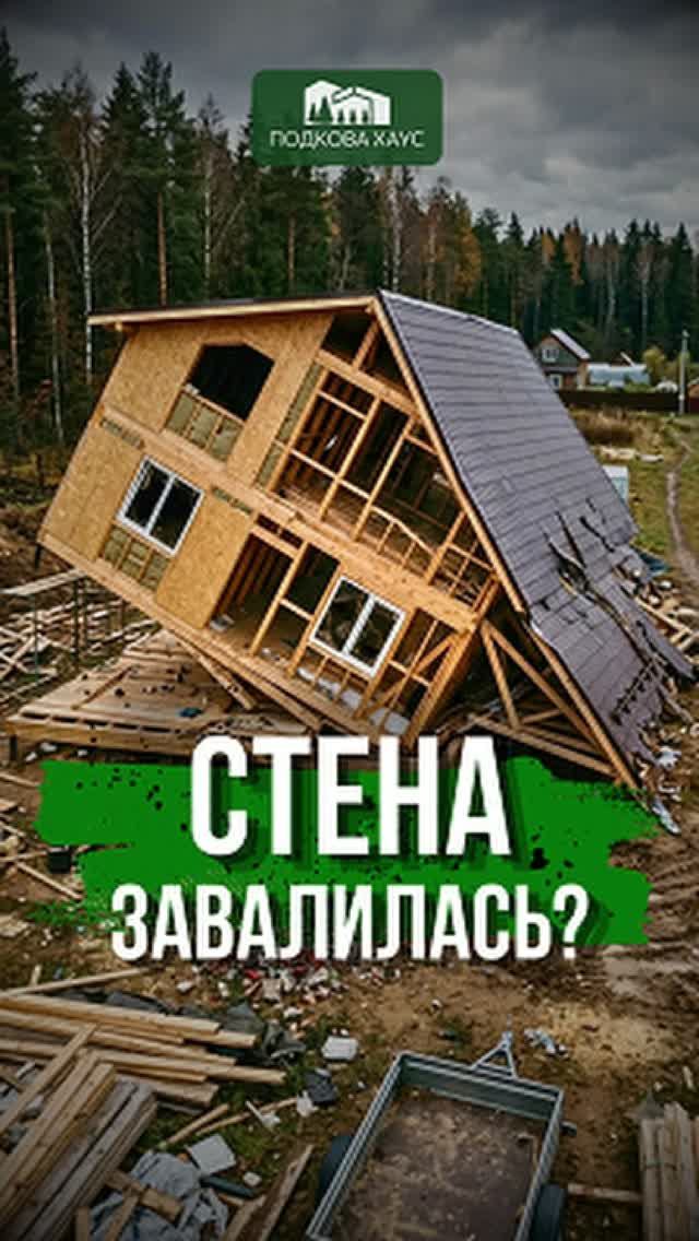 Стена завалилась #строительствожилья #стройка #дом #shorts