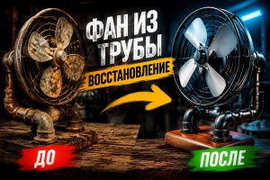 Реставрация старого вентилятора из труб: восстановление выброшенного предмета