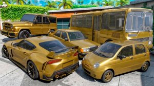 Угнал кучу золотых чит тачек у мажора в GTA 5! Битва воров в ГТА 5 Онлайн!