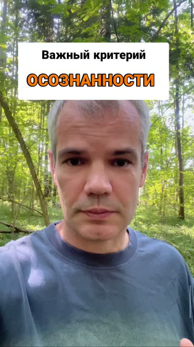 Критерий осознанности