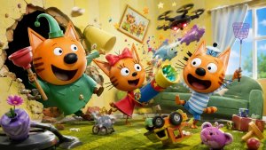 Три кота, игры для детей.