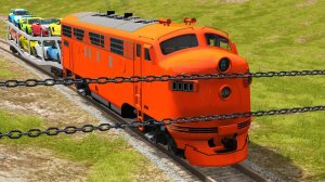 Мультик_ Поезда против Цепей — Битва в BeamNG.drive