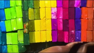 ASMR crush chalk 🌈🌈🌈