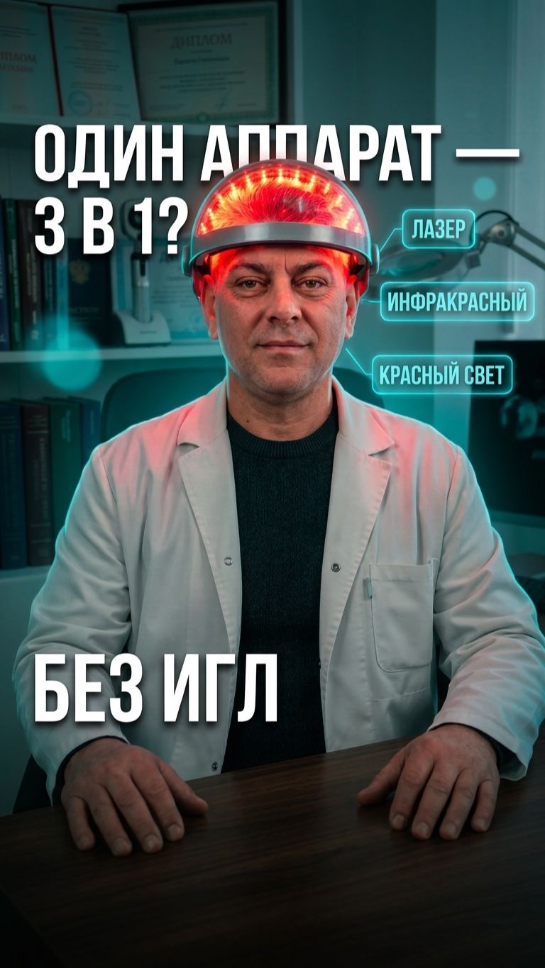 Один аппарат — а внутри лазер, инфракрасный и красный свет 💡