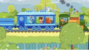 🚂 ЧУХ-ЧУХ! Строим поезд с Зо и Бо! • Оранжевая Корова 🐮: Про Поезда!
