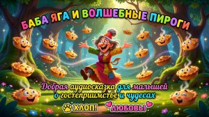 👵🥧✨ Баба Яга и волшебные пироги — добрая аудиосказка для малышей о гостеприимстве и чудесах 🐾💖