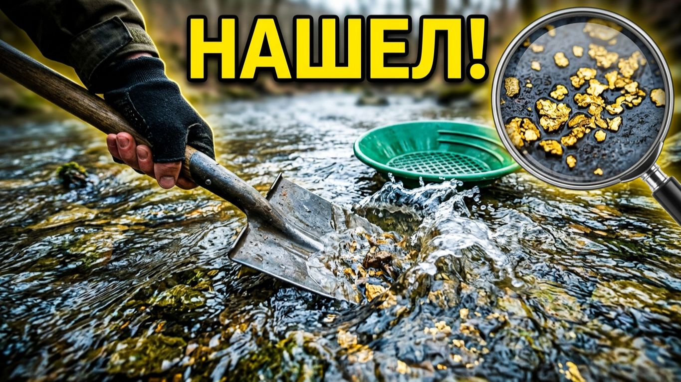 Новый метод поиска самородного Золота!