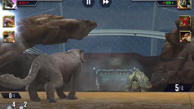 Две схваток пройдено, « Я играю в Jurassic World The Game »
