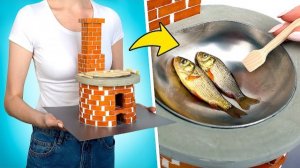 🍿 Самодельная Миниатюрная Печка из Кирпичей