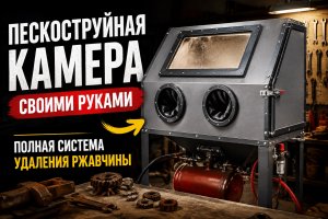 Самодельная пескоструйная камера для удаления ржавчины