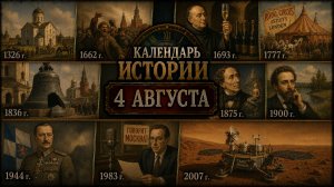 КАЛЕНДАРЬ ИСТОРИИ 4 АВГУСТА