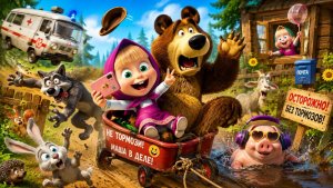 Маша и медведь, игры для детей.