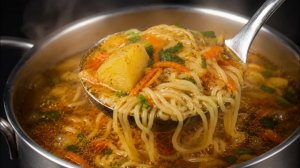 САМЫЙ ПРОСТОЙ КУРИНЫЙ СУП С ЛАПШОЙ - вкусно, сытно и аппетитно!