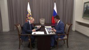 ВЛАДИМИР ПУТИН ПРОВЁЛ ДВУСТОРОННЮЮ ВСТРЕЧУ С МИХАИЛОМ КОТЮКОВЫМ