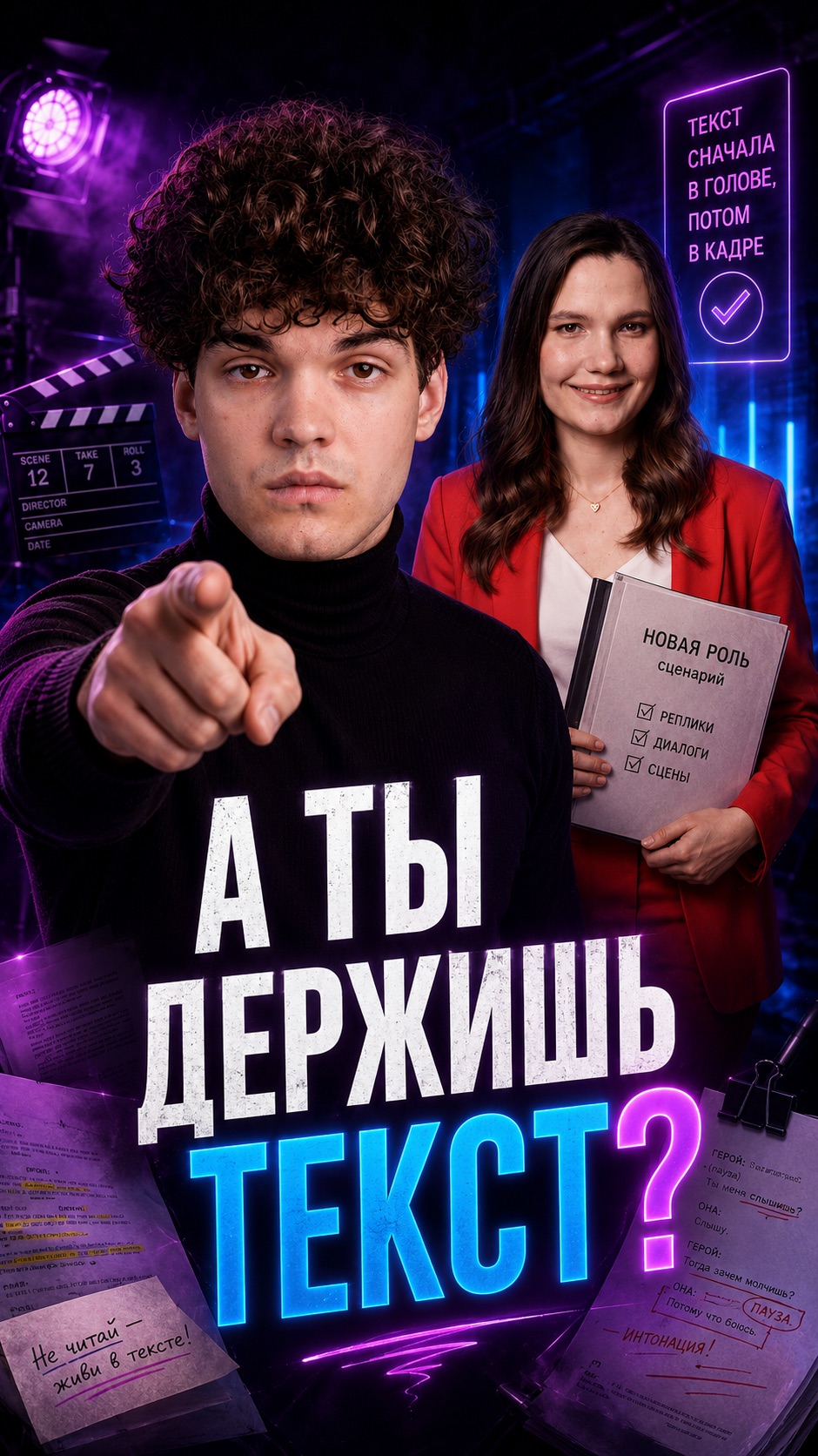 Актёры, которые «улучшают» сценарий, бесят режиссёров #кастинг #пробы #текстроли #актерскийагент