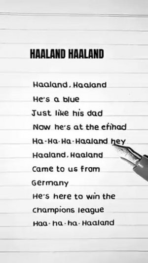 HAALAND Song (Lyrics) #trending #lyrics