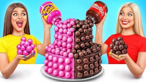 Жевательная Резинка vs Шоколадная Еда Челлендж _ Смешные Cитуации
