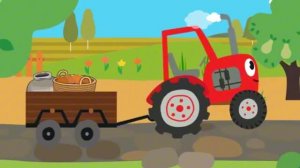 ✅Мультфильм для Детей «Красный трактор и фрукты» 🚜🍎