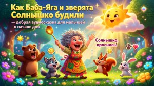 👵☀️✨ Как Баба-Яга и зверята Солнышко будили — добрая аудиосказка для малышей о начале дня 🐾💖