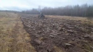 Поднятие целины трактором т 40 Ам