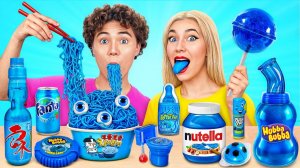 Челлендж с Синей Едой # Забавные Лайфхаки с Едой от Multi DO Challenge